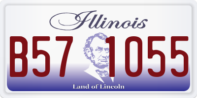 IL license plate B571055