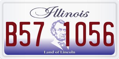 IL license plate B571056