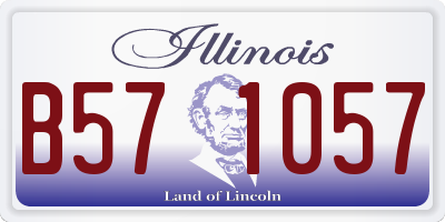 IL license plate B571057