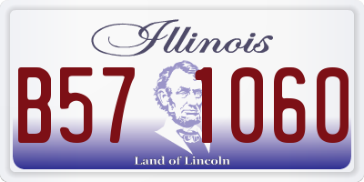 IL license plate B571060