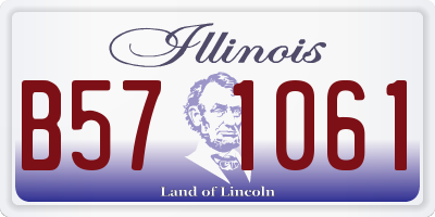 IL license plate B571061