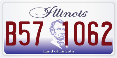IL license plate B571062
