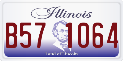 IL license plate B571064