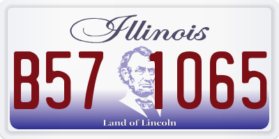 IL license plate B571065