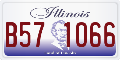 IL license plate B571066