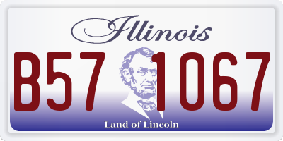 IL license plate B571067