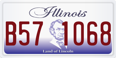 IL license plate B571068