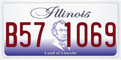 IL license plate B571069