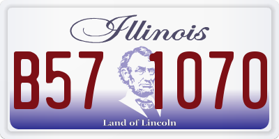 IL license plate B571070