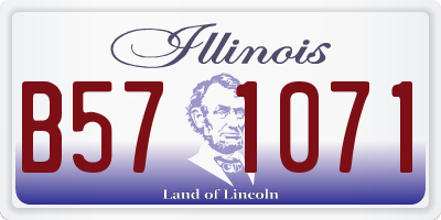 IL license plate B571071