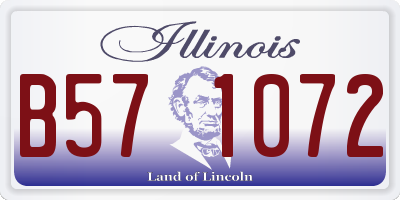 IL license plate B571072