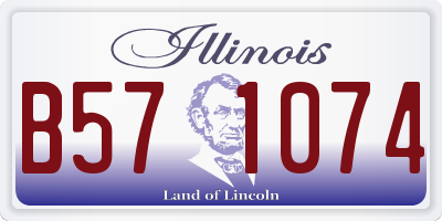 IL license plate B571074