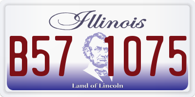 IL license plate B571075
