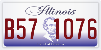 IL license plate B571076