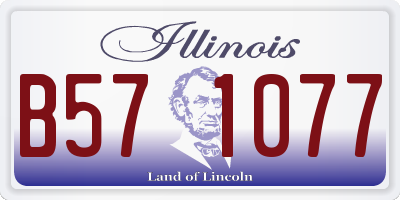 IL license plate B571077