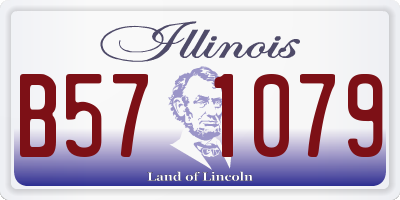 IL license plate B571079
