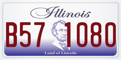 IL license plate B571080