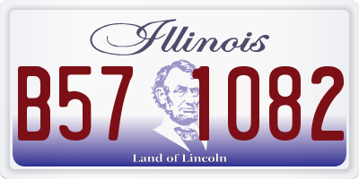 IL license plate B571082