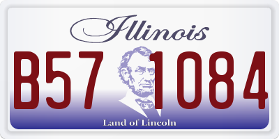 IL license plate B571084