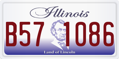 IL license plate B571086