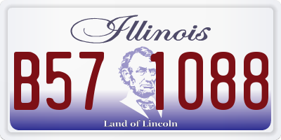 IL license plate B571088