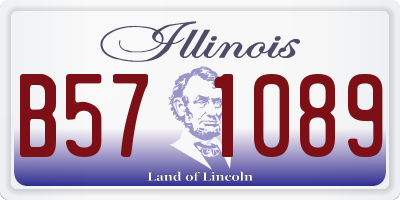 IL license plate B571089