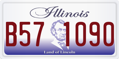 IL license plate B571090
