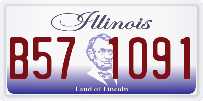 IL license plate B571091