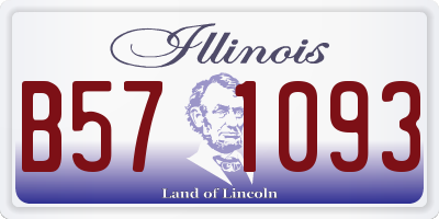 IL license plate B571093
