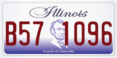 IL license plate B571096