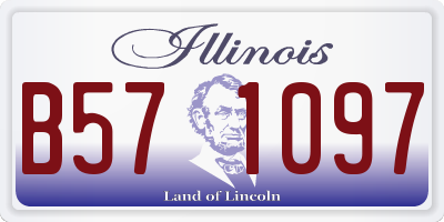 IL license plate B571097