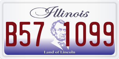 IL license plate B571099