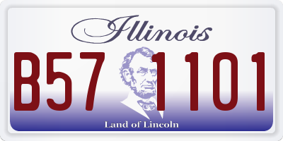 IL license plate B571101