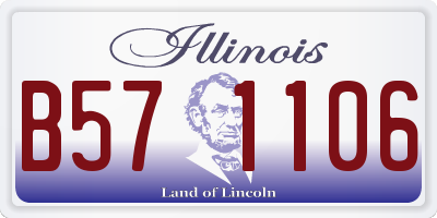 IL license plate B571106