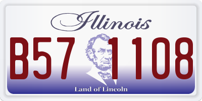 IL license plate B571108