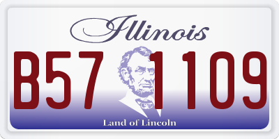 IL license plate B571109