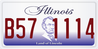IL license plate B571114