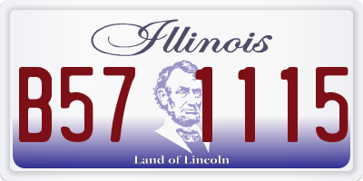 IL license plate B571115