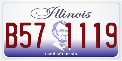 IL license plate B571119
