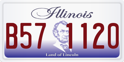 IL license plate B571120