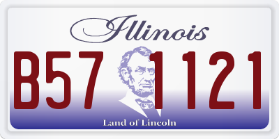 IL license plate B571121