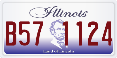 IL license plate B571124
