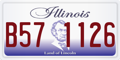 IL license plate B571126