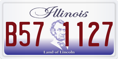 IL license plate B571127