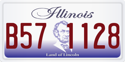 IL license plate B571128