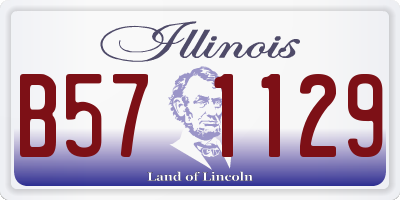 IL license plate B571129