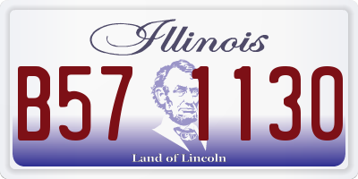 IL license plate B571130