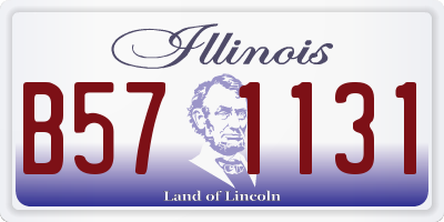 IL license plate B571131