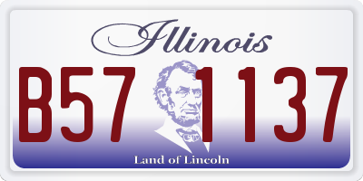 IL license plate B571137