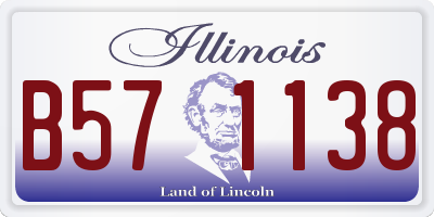 IL license plate B571138